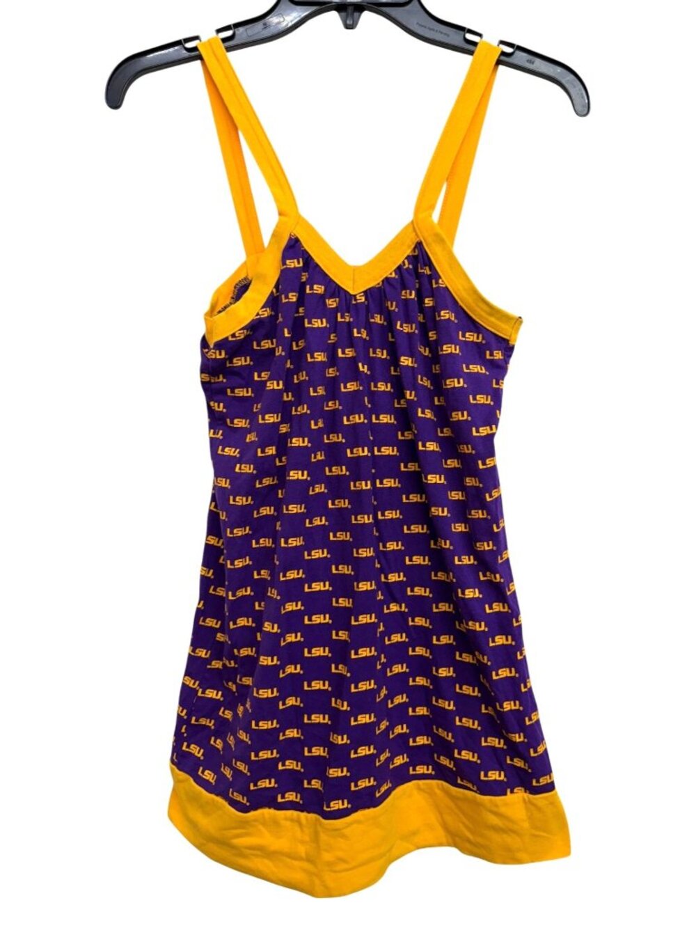 LSU Tigers Women's Purple & Gold Sleeveless Tank Top With Logo Print - Size S